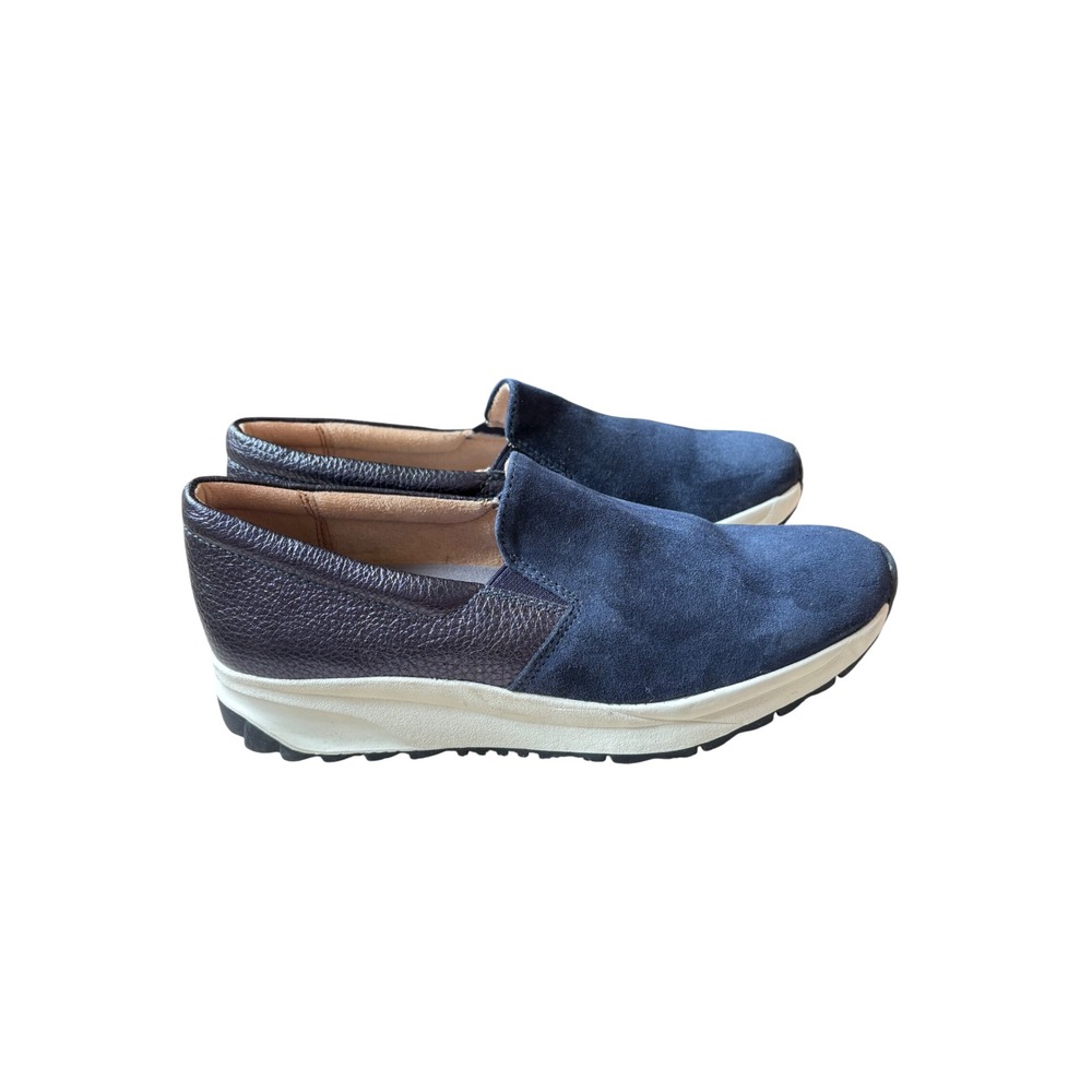 Naturalizer Selah Navy Suede Leather Slip On Sneakers Womens 6.5M